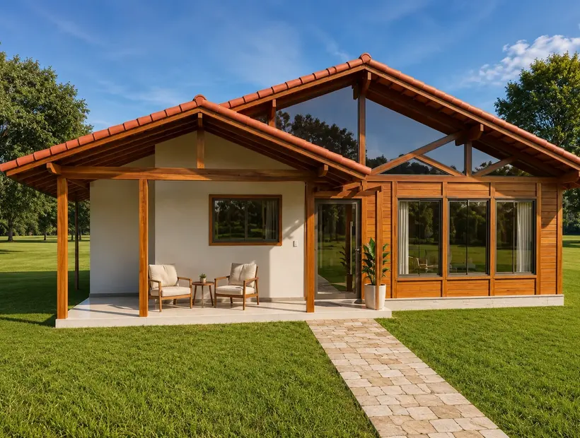 Casa de madeira para sítio: como alinhar conforto e manutenção