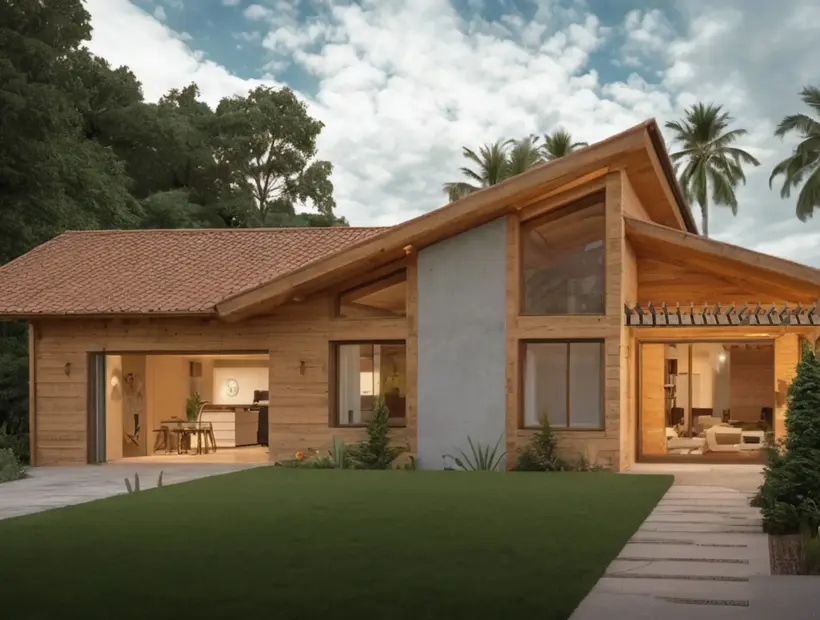 Casa de madeira para chácara: varanda, quartos e rotina rural
