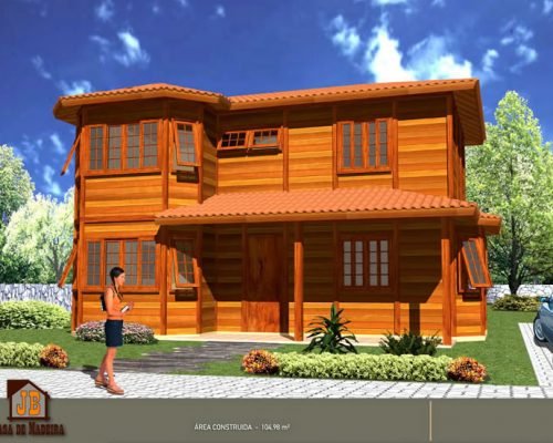 Duplex Casas Pré - Casas de Madeira – Bom Jesus do Itabapoana RJ – 110 m²