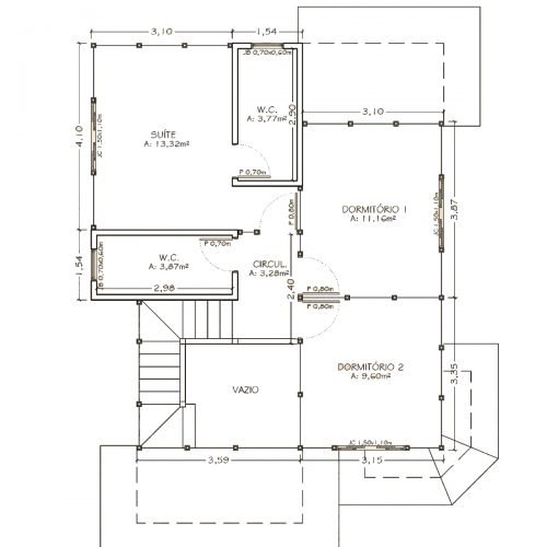 Casa de Madeira de Lei Duplex – Modelo Caraíva BA – 133 m²